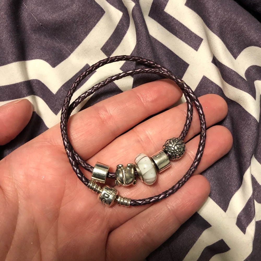Pandora bracelet with charms